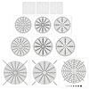 12Pcs Geometric Stencils 16 Segment Geometric Dot Painting Tool Painting Stencils Templates for  Painting Project