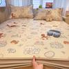 New Cute 3-Piece Ice Vine Cooling Mat Pillowcase & Bed Sheet Set with Digital Print - Spring/Summer