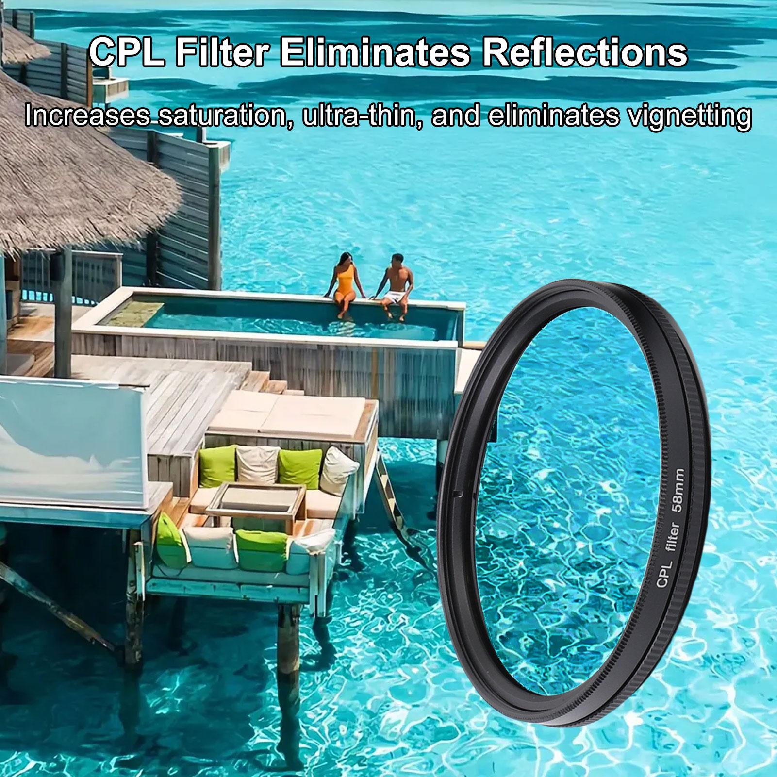 

4 Pack Camera Filter Kit UV CPL Polarizer ND8 Black Mist 1 4 with 18 Layer Nano Coating CNC Aluminum Frame for DSLR 58mm