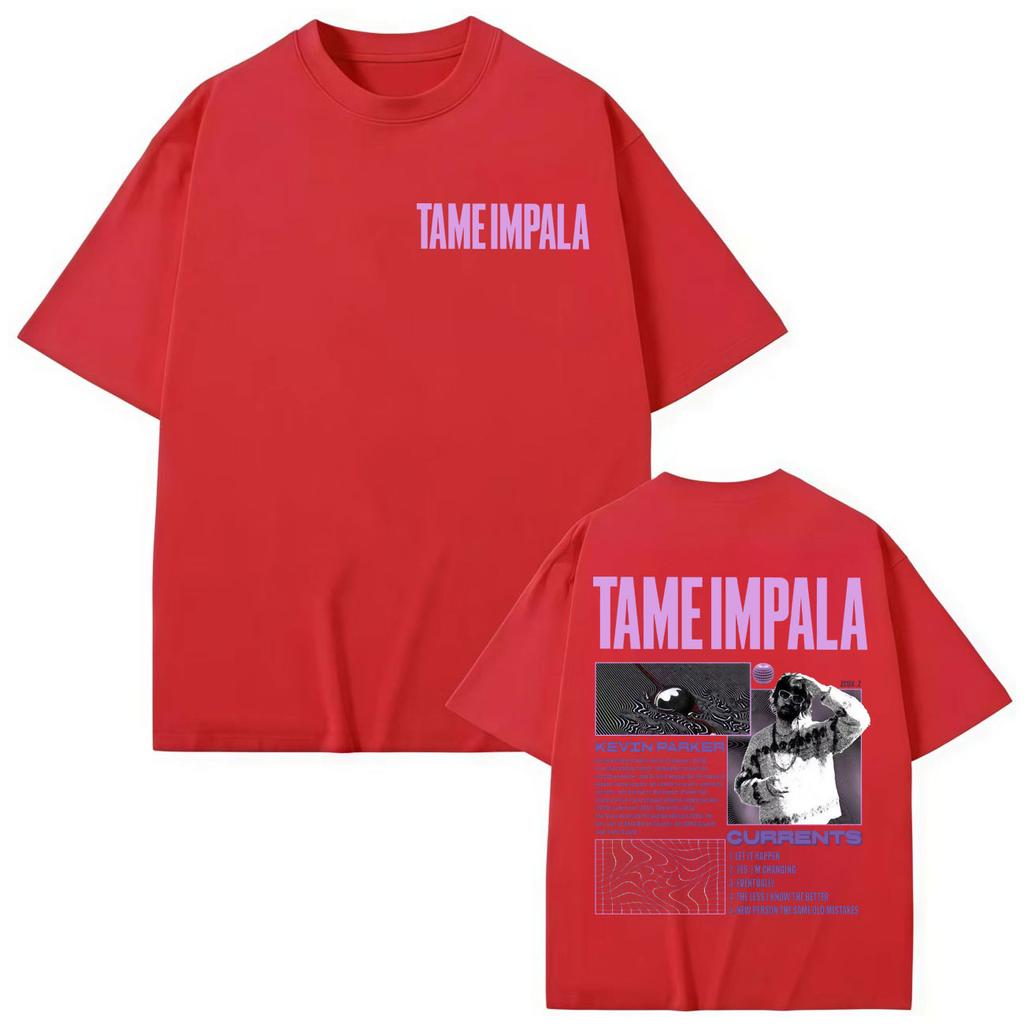 Rocková hudba Tame Impala Grafická trička Pánská Dámská Móda Vintage Krátký rukáv Tričko Letní Ležérní Bavlněná trička