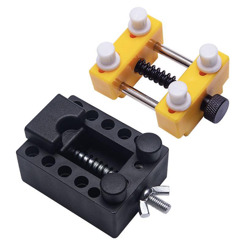 Multi-Style Watch Repair Kit: Case Opener, Stabilizing Holder & Face Fixing Tool.