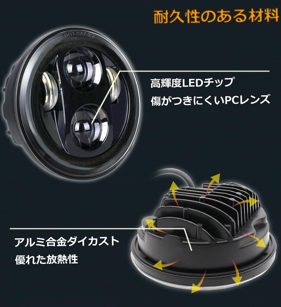 HENGTUAOTO LED Headlight with Red Halo Headlight Housing Bucket with Mounting Compatible with Shadow Rebel Cafe and Cruiser 5.75" Ring, Bracket, 750,