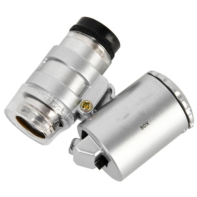 Portable Magnifying Glass With Light And Double LED Light For Detailed Inspection Solid ABS Construction