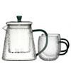 GLASS JUG 1L TEA INFuser with Filter 2 Glasses Transparent