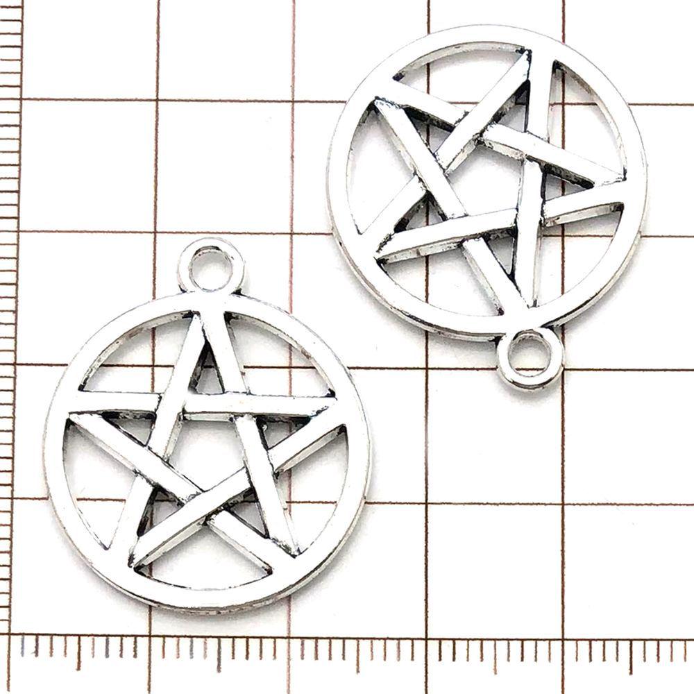 Mixed 15 Silver Alloy Star Pendants & Charms for DIY Bracelets & Necklaces