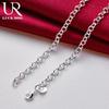 925 Sterling Silver Threaded Necklace Fashionable Wedding Jewelry