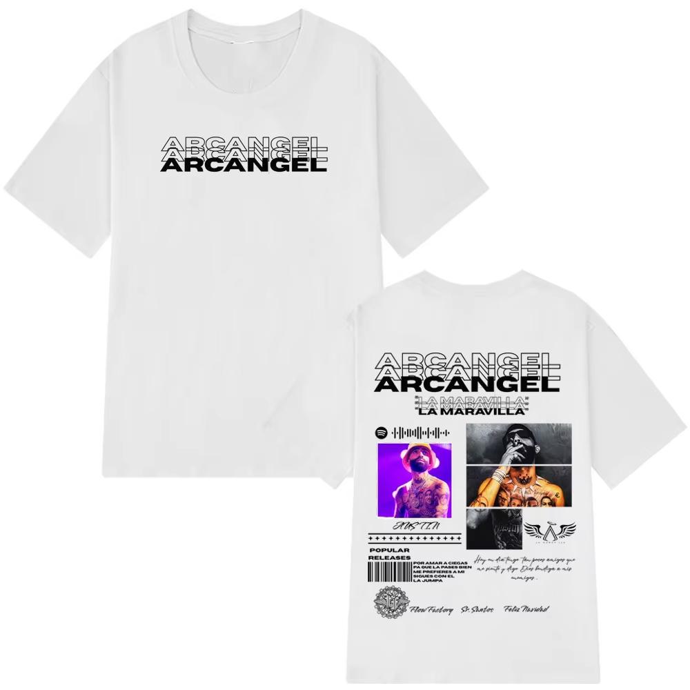 Rapper Arcangel Album 2026 T Shirt Unisexs Unisex Clothing Hip Hop Fashion Oversized Short Sleeve Tshirt Cotton Tshirts Fan Gift