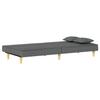 Sofa Bed Dark Gray Fabric