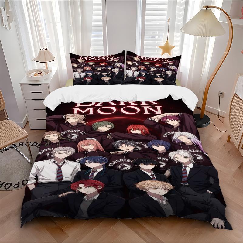 Dark Moon Bedding 3 Piece Set HD Print Duvet Cover Pillowcases for Teens Adult Bedroom Decoration Christmas Gift