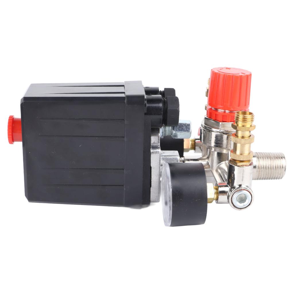 Druckschalter mit Regelventilen 125PSI Doppelabgang Druckventilschalter 220V