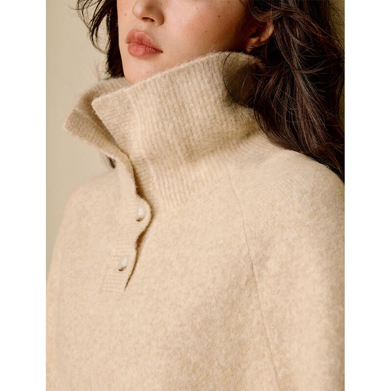 

Inman 2025 Winter High-Neck Knit A-Line Midi Dress M