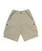 KIJIKO Ke614. Washed Bermuda Cargo Pants Beige Gray