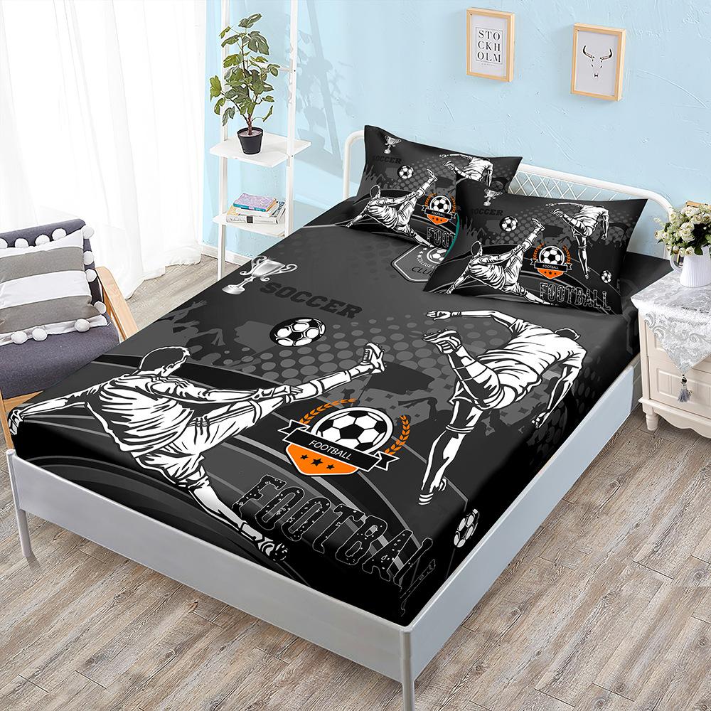 

Three-Piece Mattress, Mattress Cover, Football Sports Mattress Protective Cover. Sheet 100*190*40cm*1 Pillowcase 51*75cm*1