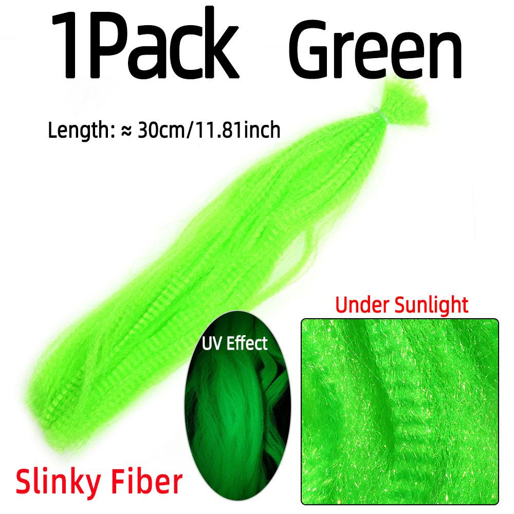 Bimoo Kinky Soft Synthetik Fliegenbinden Streamer Faser Köder Fisch Bleikopf Jig Bindematerial Rosa Chartreuse Rot Orange Gelb