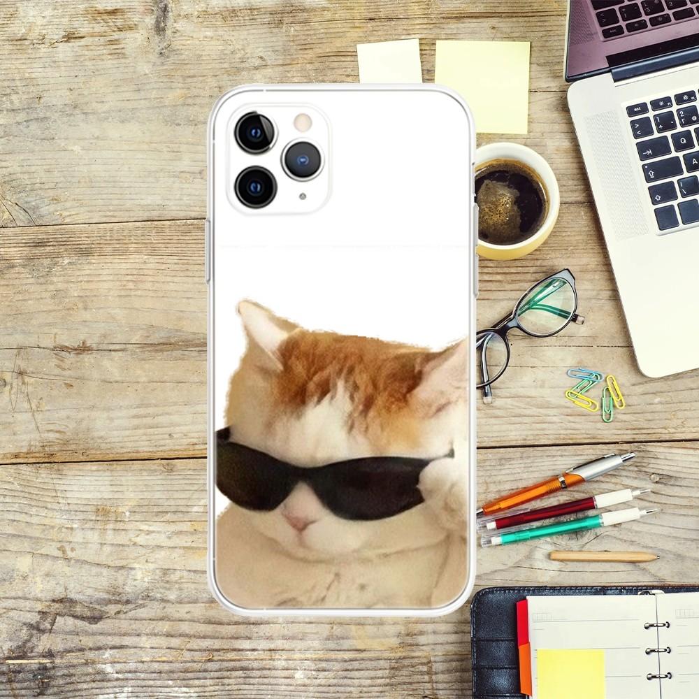 Cute Funny Cat Dog Phone Case For iPhone Apple 15,14,13,12,Mini,11,Pro,Max,Plus,X,XR,XS,8,SE,2020,Plus Transparent Cover