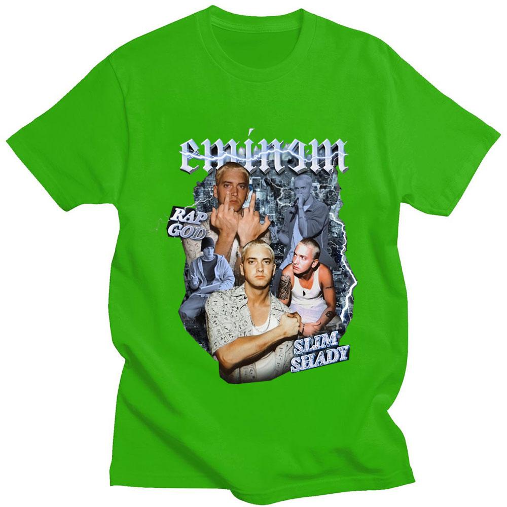 Eminem Slim Shady Graphics Tshirt Summer Oversized Casual Men Women Tees Hip Hop Gothic T Shirt Harajuku Male Cool Streetwear