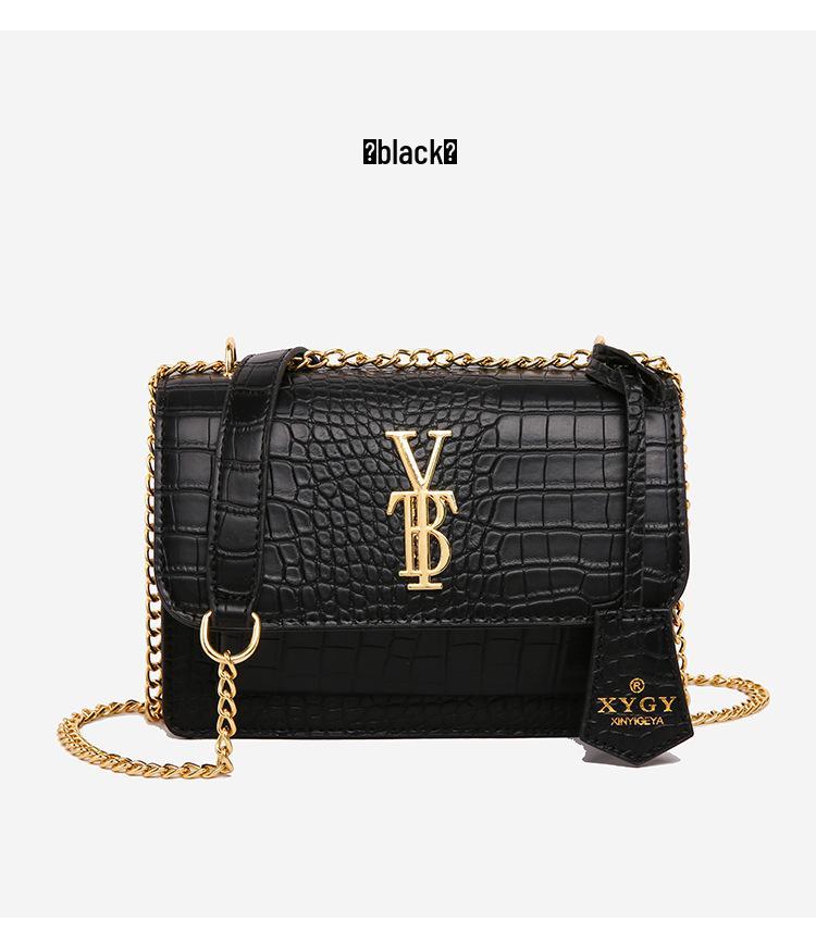 Elegante 2025 Herbst/Winter Krokodilmuster Kettentasche - Retro Europäischer & Amerikanischer Stil, Vielseitiges Schulter- & Umhänge-Design für Damen