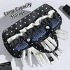 Multi-Layer Pencil Case Ruffle Lace Trim Pencil Pouch Large Capacity Stationery Organizer  Students
