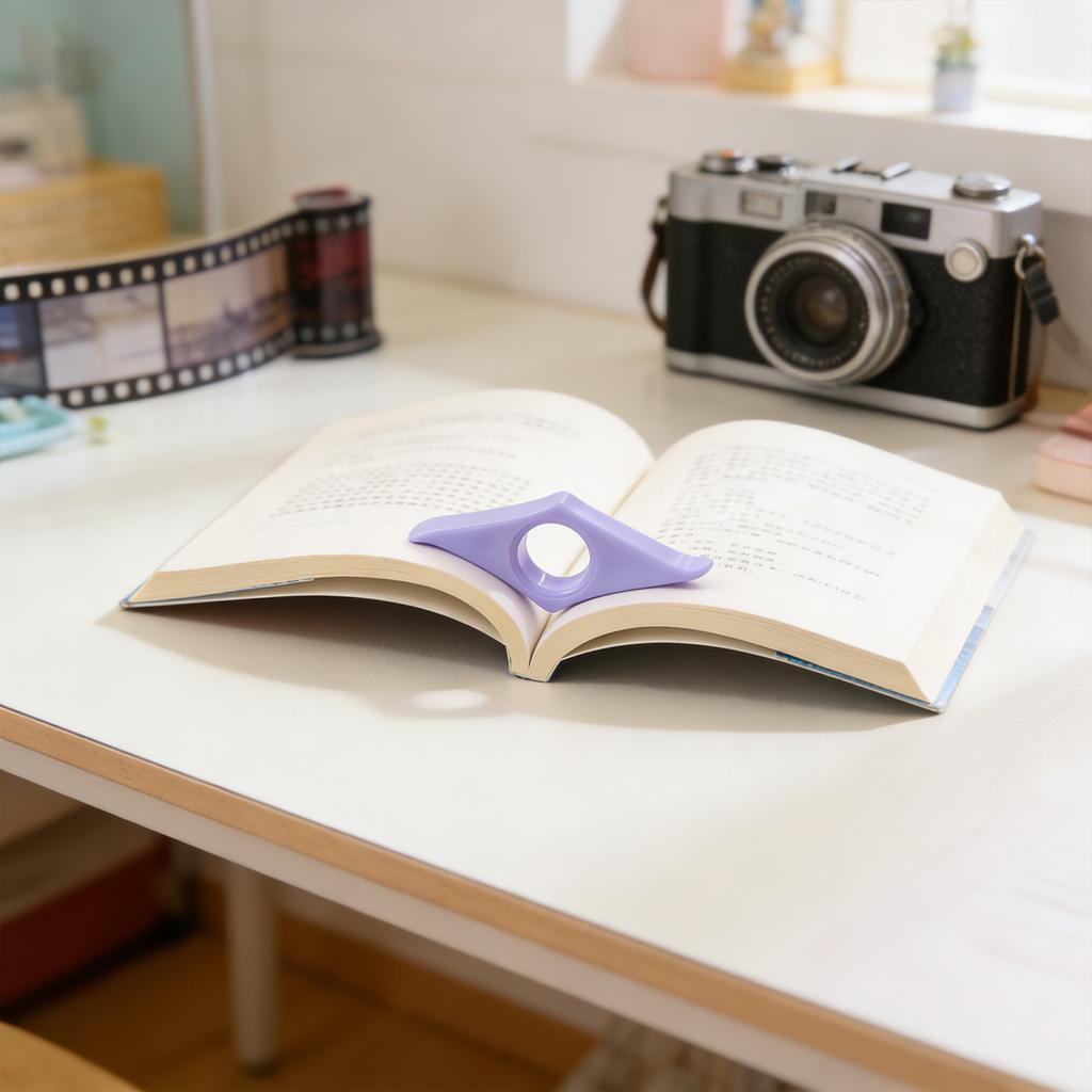 Finger Loop Acrylic Bookmark Book Holder Reading Aid