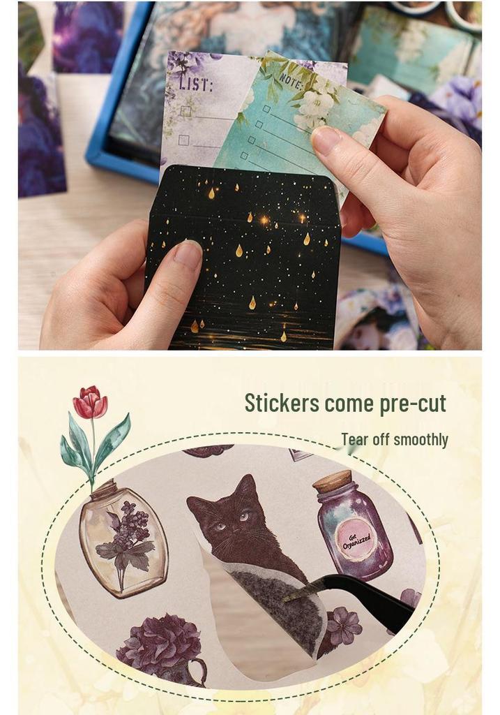 Retro DIY Scrapbook Gift Set: Journal & Stationery Supplies Box