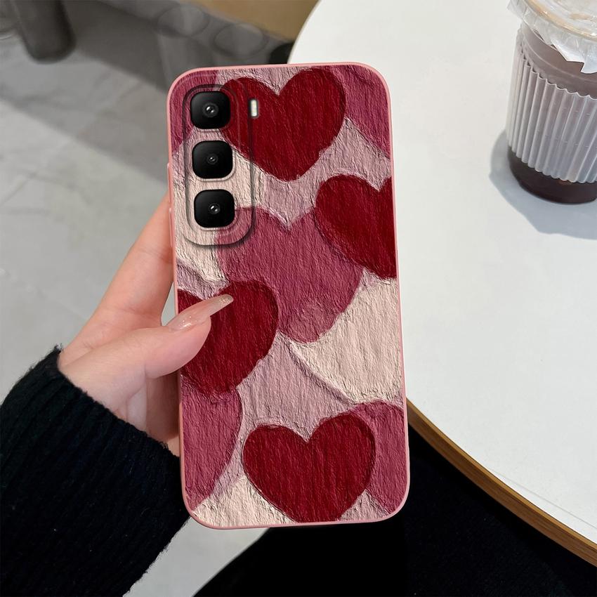 For Infinix Hot 60 50 Pro Plus 40Pro 30 Play 70 60i 50i 40i 30i Phone Case Sweet Bunny Cake New Upgrade Soft Smooth Silicone Lightweight Durable Shell
