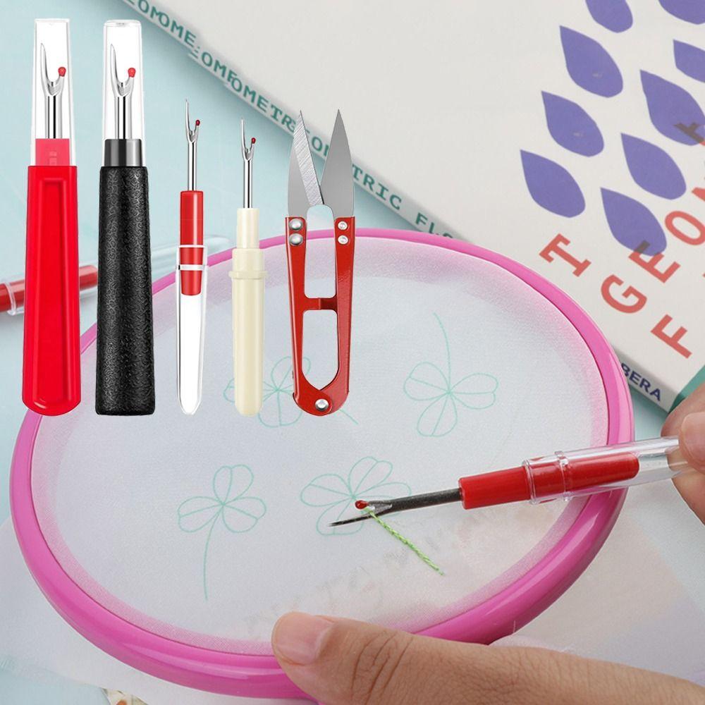 Easy Thread Removal Sewing Seam Set with Thread Snips with Storage Box Thread Remover Tools Wide Application Multi-functional