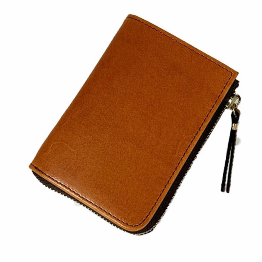 

SLOW Herbie LZip Middle Wallet SO881P Genuine Leather Compact Wallet Made in Japan Authentic Japanese Craft CAMEL(SO881P)