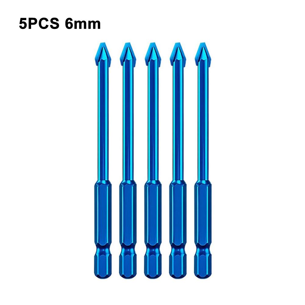 Multifunction Cross Hex Tile Bits For Glass Ceramic Concrete Carbide Hole Opener Hex Shank Triangular Drill Bit Power Tools