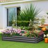 Raised Garden Bed Rectangular Metal Planter with Stakes for Tomatoes and Climbing Plants 180 X 90 X 29.5 Cm