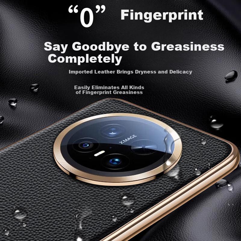 Gilded Genuine Leather with Lens FilmHuawei Mate70 Pro Phone Case Mate70 Pro+ Matte Leather Electroplated Lens Full Coverage Ultra-Thin Shockproof