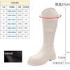Thick-soled knight boots women's new spring and autumn single boots thin boots high boots but knee boots increase in height