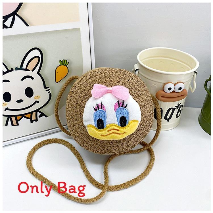 Tigger Doll Cartoon Woven Kids Crossbody Bag Playful Design Use Toddler