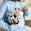 Cute Cow Plush Single-shoulder Bag Student Kawaii Cartoon Crossbody Bag Leisure Versatile Plushie Backpacks Gifts for Friend