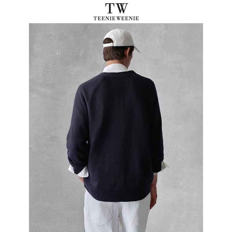 Teenie Weenie Bear Men's V-Neck Wool Blend Knit Cardigan