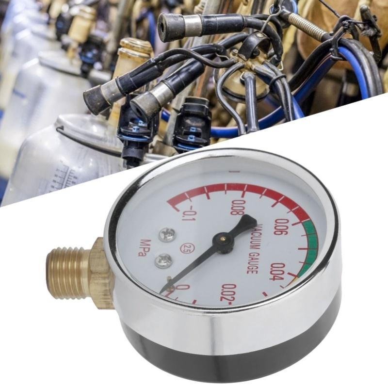 Stainless Steel Digital Pressure Gauge G1/4 - Milking Machine Vacuum Regulator (-0.1-0Mpa)