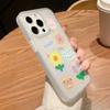 Θήκες κινητών τηλεφώνων για iPhone 11 13 15 Pro Max 12 14 Pro Max Θήκη iPhone 16 15 Plus 13 Pro 12 Frosted Texture Painted Cartoon Flowers
