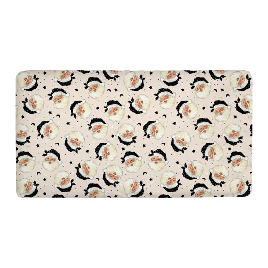 Yousheng Vánoční prostěradlo do postýlky Santa Claus Vánoční punčocha Froté prostěradlo do postýlky Vánoční stromek Potah na matraci do postýlky pro chlapce dívky Postýlka Dětský pokoj