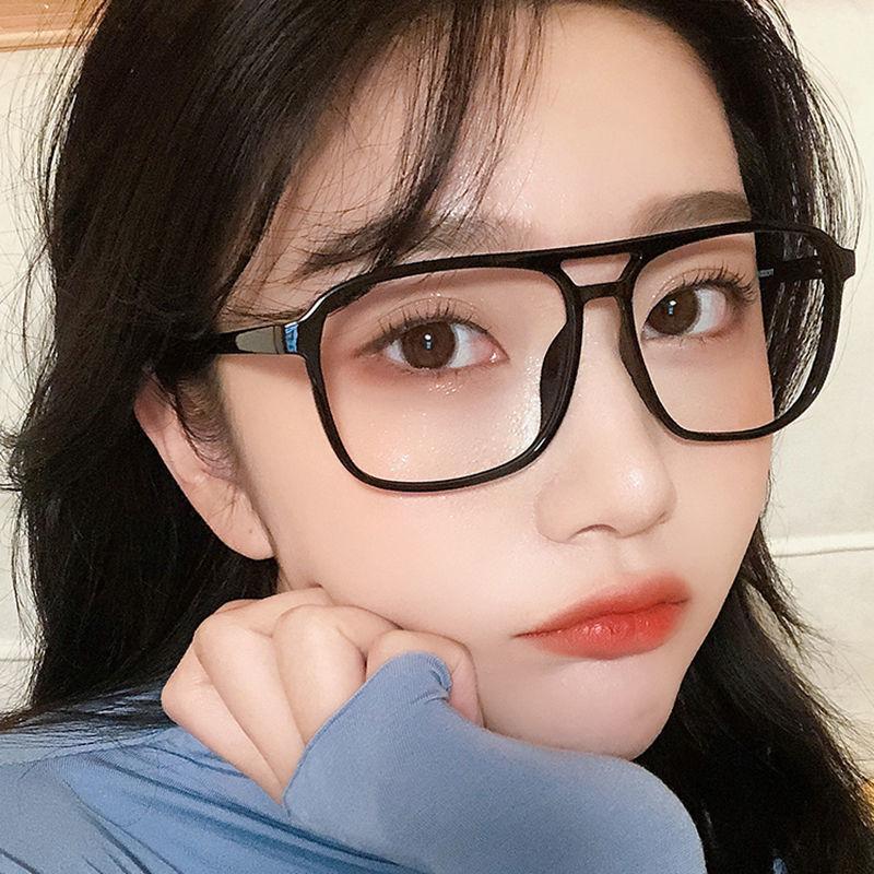 Svarte databriller Dobbel stang Kvinner Menn Anti Blått Lys Runde firkantede Briller Blokkerende Briller Optiske Briller