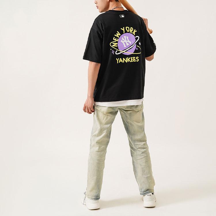 New MLB T Shirt American Vintage Unisex Black 3ATSL4023-50BKS