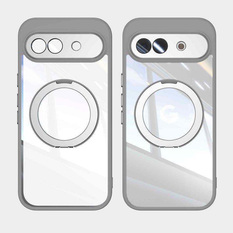 

Google 10/10 Pro 10A Drop-Proof Rotating Case with 360° Stand & Lens Protection Google 9A сірий колір