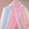 Regenbogen Bettvorhang Polyester Moskitonetz Prinzessinnenbett Vorhänge Von der Decke Schlafzimmer Dekoration für Mädchen