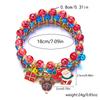 3Pcs/Set Merry Christmas Tree Snowman Santa Claus Bracelets For Women Men Acrylic Beads Christmas Deer Bracelet New Year Jewelry