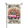 Welcome Spring Truck Garden Ag Double Sided 12 X 18 Inch, Yard Outdoor Signs LLP LLX