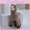 Plush Alpaca Stuffed Animal Toy With Pp Cotton Filling Soft Cute Gift For Kids