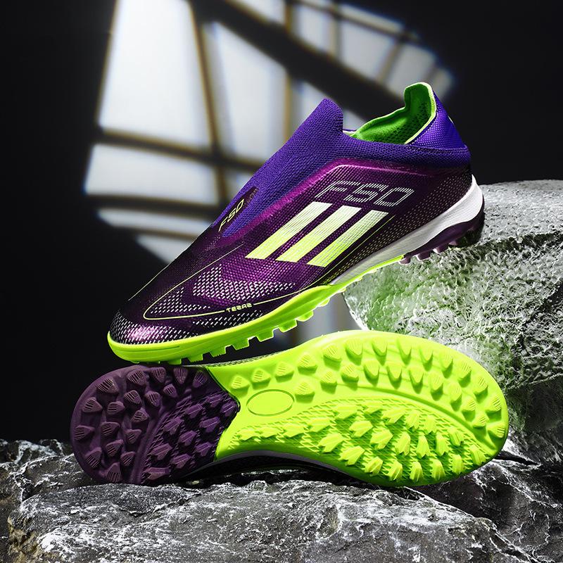 F50 + broken T-nail with shoelaces men's youth boots new football shoes Fujian Foreign Trade One piece 2025