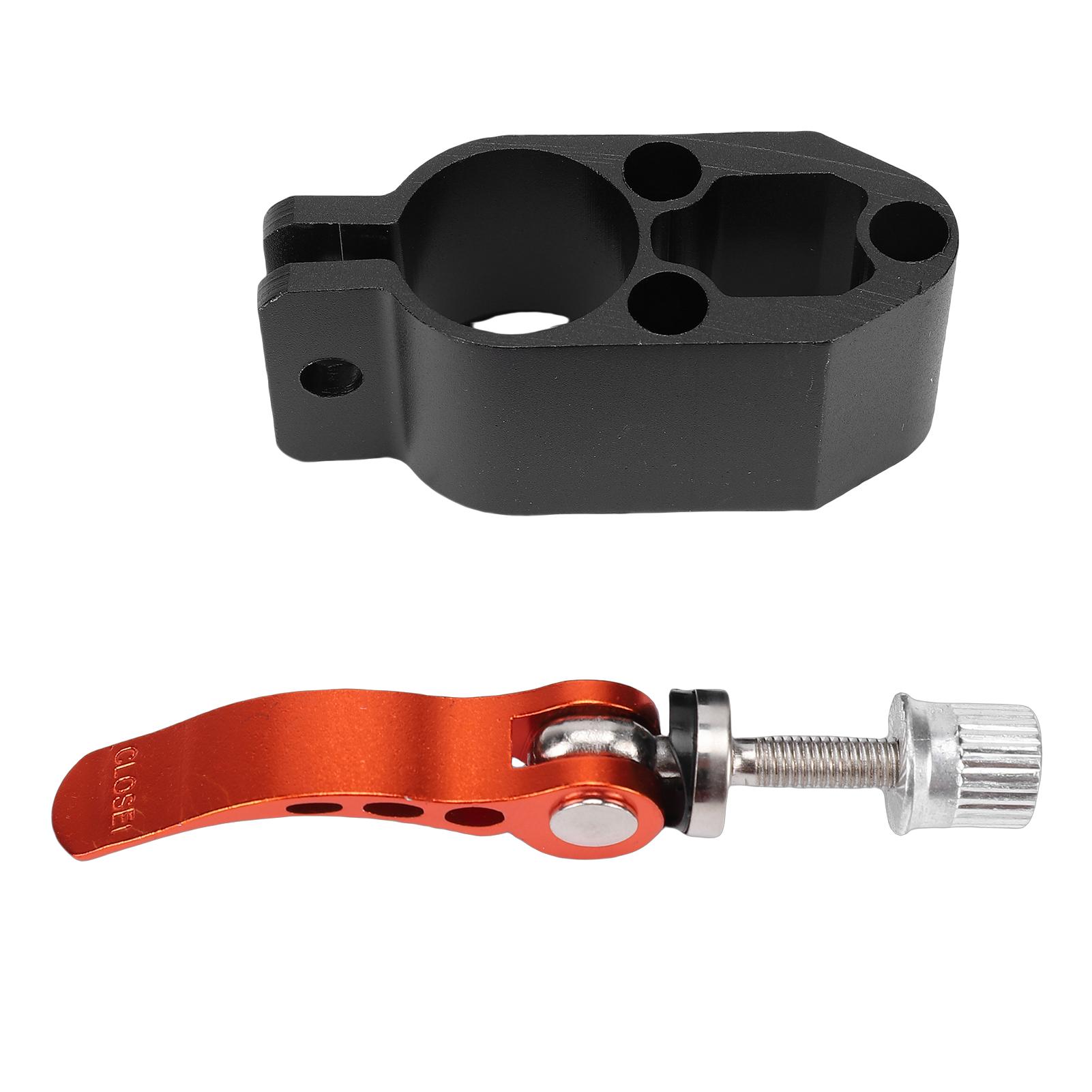 Igeteck Orange Electric Scooter Folding Clamp Fit For M5pro Aluminum Alloy Vertical Rod Rugged Lock Replacement