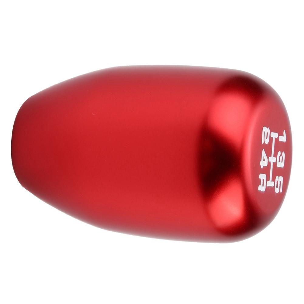 Car 5 Speed Manual Gear Knob Lev Stick with 3 Adapt s 8Celsius10Celsius12mm (Red)