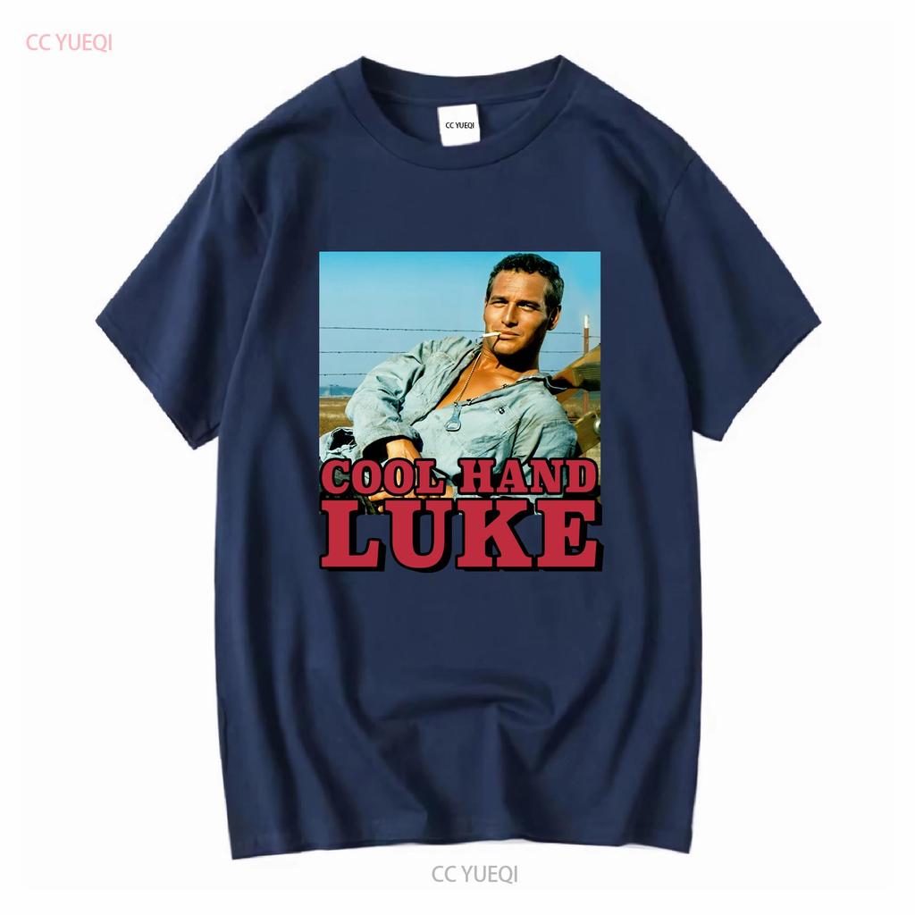 Cool Hand Luke Vintage Klassisches T-Shirt lang- oder kurzärmlig Vintage gewaschene Grafik Bequem Homme Weich Unisex Lässig