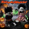 Scary Specters Doll With Electric Head Rise And Red Light Laughing Sound Parties Supplies For Haunting House Decors