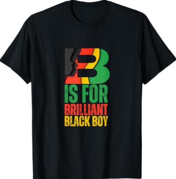 B — значит Блестящий Месяц Черной Истории Футболка Унисекс Футболка L